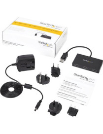 StarTech.com 3-Port Multi Monitor Adapter, DisplayPort to 3x HDMI MST Hub, Triple 1080p, Video Splitter for Extended Desktop Mod