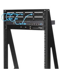 StarTech.com Heavy Duty 2-Post Rack - Open-Frame Server Rack - 16U - Store your server, network and telecom devices in this stur