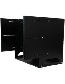 StarTech.com 8U Wallmount Server Rack with Built-in Shelf - Solid Steel - Adjustable Depth 12in to 18in - Mount your server, net