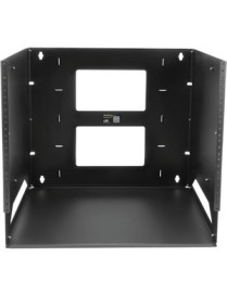 StarTech.com 8U Wallmount Server Rack with Built-in Shelf - Solid Steel - Adjustable Depth 12in to 18in - Mount your server, net
