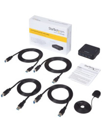 StarTech.com 4X4 USB 3.0 Peripheral Sharing Switch - USB Switch for Mac / Windows / Linux - 4 Port USB 3.0 Switch - USB A/B Swit