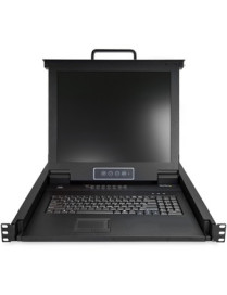 StarTech.com 16 Port Rackmount KVM Console w/ Cables - Integrated KVM Switch w/ 17" LCD - 1U LCD KVM Drawer 50000 MTBF - USB + V