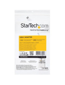 StarTech.com USB-C to Mini DisplayPort Adapter - 4K 60Hz - White - USB Type-C to Mini DP Adapter - Thunderbolt 3 Compatible - US