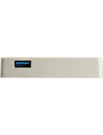 StarTech.com USB C to Gigabit Ethernet Adapter with USB A Port - White 1Gbps NIC USB 3.0/3.1 Type C to RJ45 Port/LAN Network Ada