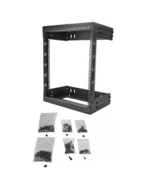 StarTech.com 12U 19" Wall Mount Network Rack - Adjustable Depth 12-20" Open Frame for Server Room /AV/Data/Computer Equipment w/