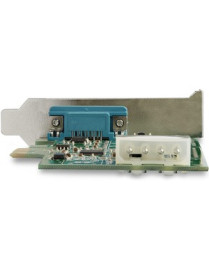 StarTech.com 1-port PCI Express RS232 Serial Adapter Card - PCIe Serial DB9 Controller Card 16950 UART - Low Profile - Windows/L