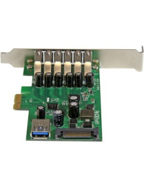 StarTech.com 7 Port PCI Express USB 3.0 Card - Standard and Low-Profile Design - Get the scalability you need by adding 7 USB 3.