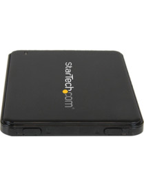 StarTech.com Drive Enclosure SATA/600 - USB 3.0 Micro-B Host Interface - UASP Support External - Black - 1 x HDD Supported - 1 x