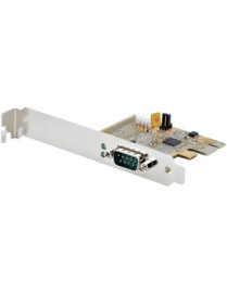 StarTech.com PCI Express Serial Card, PCIe to RS232 (DB9) Serial Interface Card, 16C1050 UART, COM Retention, Low Profile, Windo