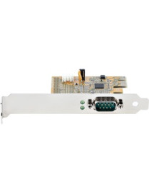 StarTech.com PCI Express Serial Card, PCIe to RS232 (DB9) Serial Interface Card, 16C1050 UART, COM Retention, Low Profile, Windo