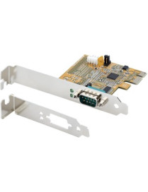 StarTech.com PCI Express Serial Card, PCIe to RS232 (DB9) Serial Interface Card, 16C1050 UART, COM Retention, Low Profile, Windo