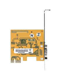 StarTech.com PCI Express Serial Card, PCIe to RS232 (DB9) Serial Interface Card, 16C1050 UART, COM Retention, Low Profile, Windo
