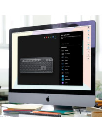 Logitech MX Keys Combo for Business Keyboard & Mouse - USB Wireless Bluetooth Keyboard - USB Wireless Bluetooth Mouse - Darkfiel