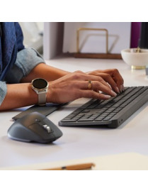 Logitech MX Keys Combo for Business Keyboard & Mouse - USB Wireless Bluetooth Keyboard - USB Wireless Bluetooth Mouse - Darkfiel