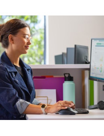 Logitech MX Keys Combo for Business Keyboard & Mouse - USB Wireless Bluetooth Keyboard - USB Wireless Bluetooth Mouse - Darkfiel