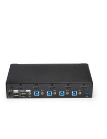 StarTech.com 4-Port HDMI KVM Switch - Built-in USB 3.0 Hub for Peripheral Devices - 1080p - Control four HDMI computers using a 