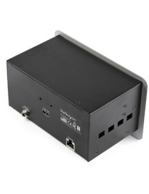 StarTech.com Conference Table Connectivity Box for A/V - USB Charging - LAN - HDMI / VGA / DisplayPort Inputs - HDMI Output - 4K