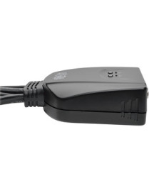 Tripp Lite 2-Port USB/VGA Cable KVM Switch with Cables and USB Peripheral Sharing - 2 Computer(s) - 1 Local User(s) - 0 Remote U
