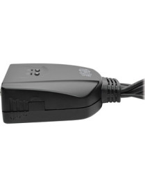 Tripp Lite 2-Port USB/VGA Cable KVM Switch with Cables and USB Peripheral Sharing - 2 Computer(s) - 1 Local User(s) - 0 Remote U