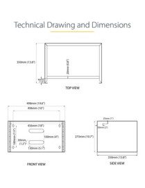 StarTech.com 6U 13.78 n Deep Wallmounting Bracket for Patch Panel - Mount networking equipment and shallow rackmount devices wit