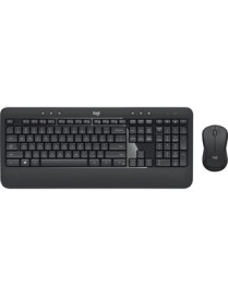 Logitech MK540 Advanced Wireless Keyboard and Mouse Combo for Windows, 2.4 GHz Unifying USB-Receiver, Multimedia Hotkeys, 3-Year