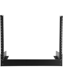 StarTech.com 8U Desktop Rack - 2-Post Open Frame Rack - 19in Open Frame Desktop Rail Rack - 8U - Store your lightweight rack-mou