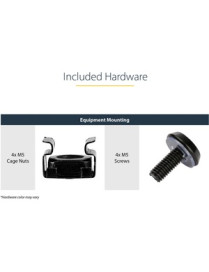 StarTech.com 2U 22in Rack Mount Cantilever Shelf - Fixed Server Rack Cabinet Shelf - 50lbs / 22kg - Add a sturdy, 22in depth fix