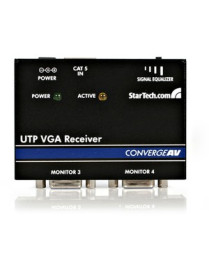 StarTech.com StarTech.com VGA over CAT5 remote receiver for video extender - Extend and distribute a VGA signal to up to 4 displ