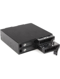 StarTech.com 4-Bay Mobile Rack Backplane for 2.5in SATA/SAS Drives - Hot swap with ease by installing 4 SSDs/HDDs into one 5.25i