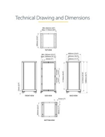 StarTech.com 25U Adjustable Depth Open Frame 4 Post Server Rack w/ Casters / Levelers and Cable Management Hooks - Store your se
