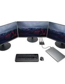 StarTech.com 3-Port Multi Monitor Adapter - USB-C to HDMI Video Splitter - USB Type-C to HDMI MST Hub - Thunderbolt 3 Compatible