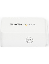 StarTech.com 1 Port USB Wireless N Network Print Server with 10/100 Mbps Ethernet Port - 802.11 b/g/n - Share a standard USB pri