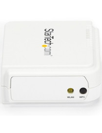 StarTech.com 1 Port USB Wireless N Network Print Server with 10/100 Mbps Ethernet Port - 802.11 b/g/n - Share a standard USB pri
