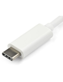 StarTech.com USB-C to VGA Adapter - White - Thunderbolt 3 Compatible - USB C Adapter - USB Type C to VGA Dongle Converter - Conn