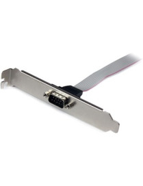 StarTech.com StarTech.com 9-pin Serial to 10-pin Header Slot Plate - Serial panel - DB-9 (M) - 10 pin IDC (F) - 41 cm - Add an e