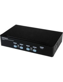 StarTech.com StarTech.com 4 Port Rack Mountable USB KVM Switch With Audio and USB 2.0 Hub - KVM / audio / USB switch - USB - 4 p