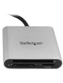 StarTech.com USB 3.0 Flash Memory Multi-Card Reader / Writer with USB-C - SD microSD and CompactFlash Card Reader w/ Integrated 