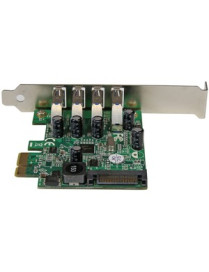 StarTech.com 4 Port PCI Express PCIe SuperSpeed USB 3.0 Controller Card Adapter with UASP - SATA Power - Add 4 external USB 3.0 