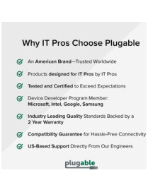 Plugable USB Hub with Ethernet, 3 port USB 3.0 Bus Powered Hub with Gigabit Ethernet Compatible with Windows, MacBook, Linux, Ch