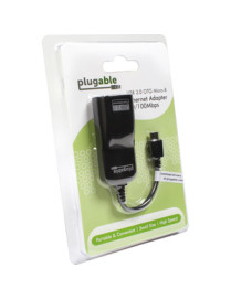 Plugable USB 2.0 OTG Micro-B to 100Mbps Fast Ethernet Adapter - Compatible with Windows Tablets, Raspberry Pi Zero, and Some And