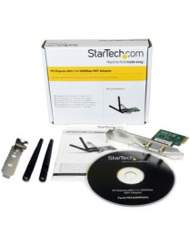 StarTech.com PCI Express Wireless Adapter 300 Mbps PCIe 802.11 b/g/n Network Adapter Card 2T2R 2.2 dBi - Add high speed Wireless