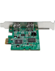 StarTech.com 2 Port 1394a PCI Express FireWire Card - TI TSB82AA2 Chipset - Plug-and-Play - PCIe FireWire Adapter (PEX1394A2V2) 