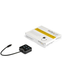 StarTech.com 4 Port USB C Hub - USB-C to 4xUSB-A - 10Gbps USB 3.2/3.1 Gen 2 Type-C Hub - USB Bus Powered - Portable/Laptop USB A