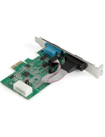 StarTech.com 2-port PCI Express RS232 Serial Adapter Card - PCIe to Dual Serial DB9 RS-232 Controller - 16950 UART - Windows and