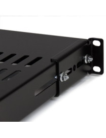 StarTech.com 1U Adjustable Mounting Depth Vented Rack Mount Shelf - 175lbs / 80kg - Add a sturdy, adjustable depth shelf into al