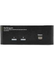 StarTech.com 2 Port Dual DisplayPort USB KVM Switch with Audio - Control 2 high-resolution dual DisplayPort computers with a sin