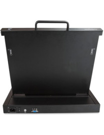 StarTech.com Rackmount KVM Console - 1U 17" LCD Monitor Single Port VGA KVM Server Rack Drawer includes Cables & Hardware - USB 