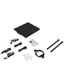 StarTech.com Rackmount KVM Console - 1U 17" LCD Monitor Single Port VGA KVM Server Rack Drawer includes Cables & Hardware - USB 