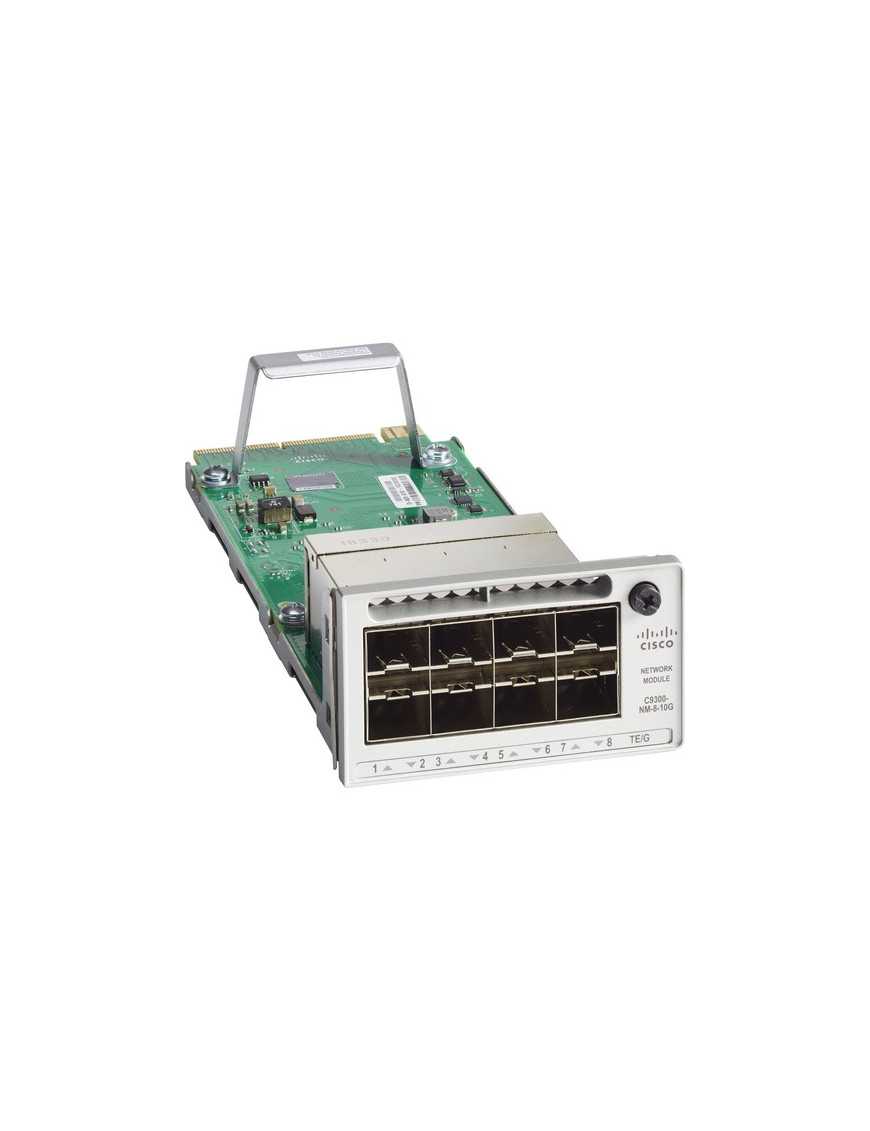 Cisco Catalyst 9300 8 x 10GE Network Module - For Data Networking - 8 x 10GBase-X Network - Twisted Pair10 Gigabit Ethernet - 10
