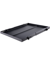 StarTech.com 1U Adjustable Mounting Depth Rack Mount Shelf - Heavy Duty Fixed Rack Shelf - 175lbs / 80kg - Add a high capacity, 